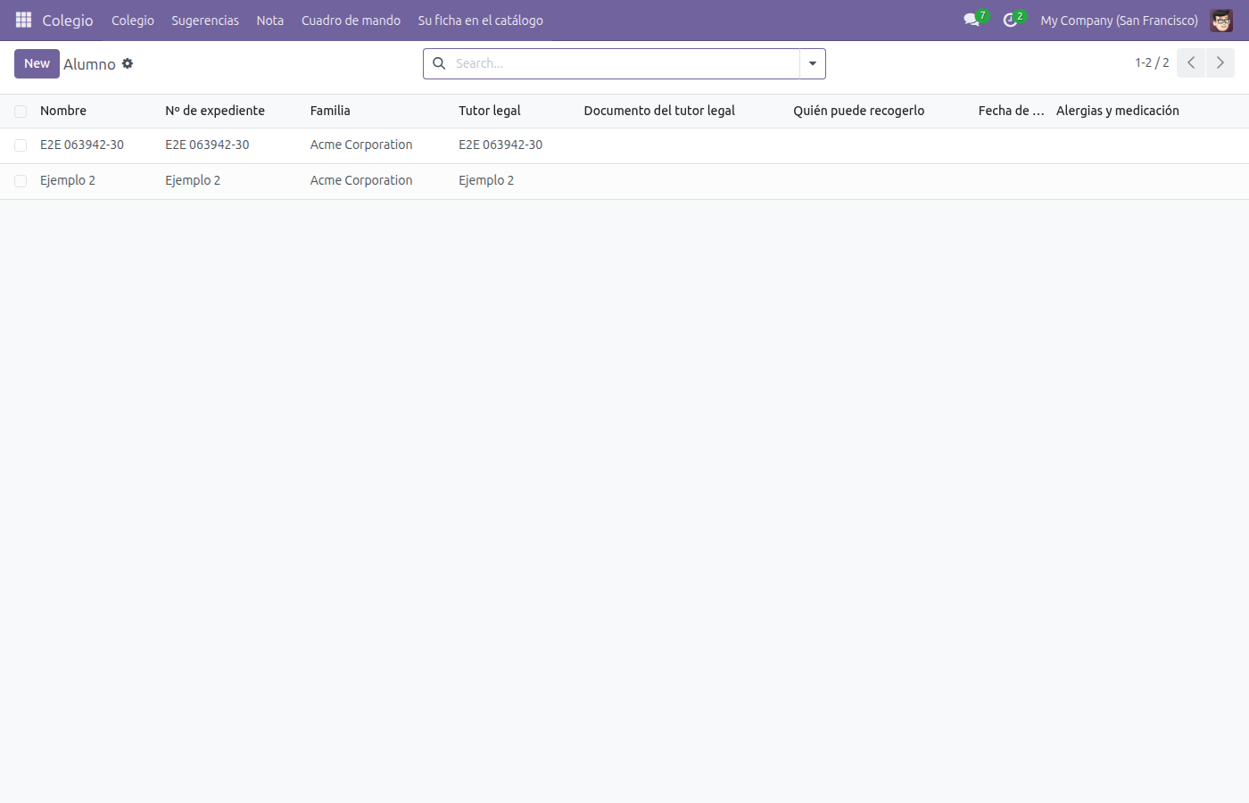 Lista de Alumno